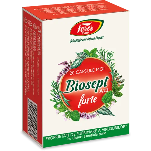 Biosept Forte, A22, 20 capsule moi