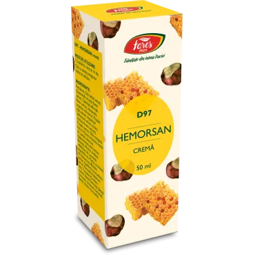 Fares - produse naturiste cu suflet, știință și tradiție din 1929, HEMORSAN, D97, cremă, 50 ml - fares.ro