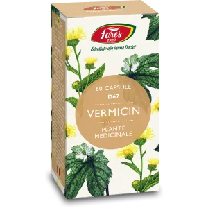 Fares - produse naturiste cu suflet, știință și tradiție din 1929, Vermicin, D67, 60 capsule - fares.ro